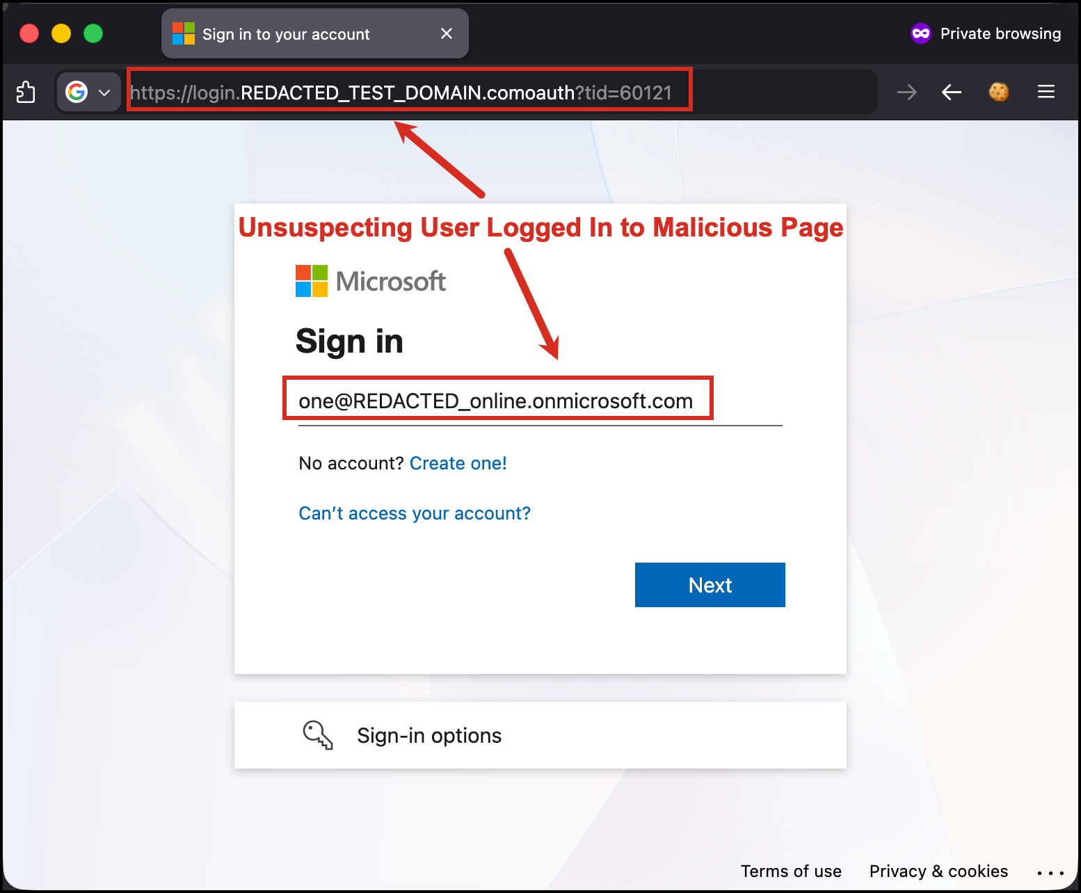 User Enters Credentials